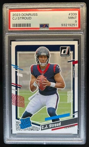 2023 Donruss CJ Stroud Rated Rookie #339 Texans PSA 9