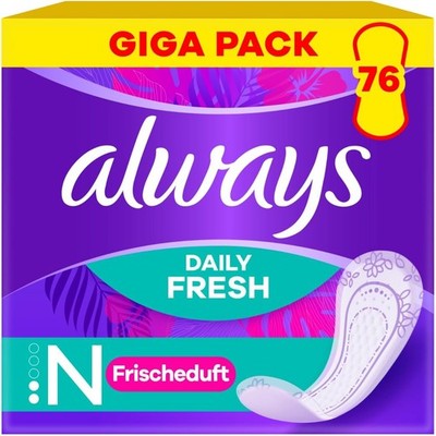Always Daily Fresh Normal Slipeinlagen 76 Stück Frischeduft Schutz Hygiene