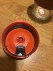 Barista Keepcup Reusable Glass Coffee Cup Travel Mug Cork Orange & Red Lid 12 Oz — photo 9