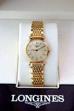 Ladies   LONGINES   La Grande Classiq  Gold Tone Watch; Cleaned+NEW Battery; Box