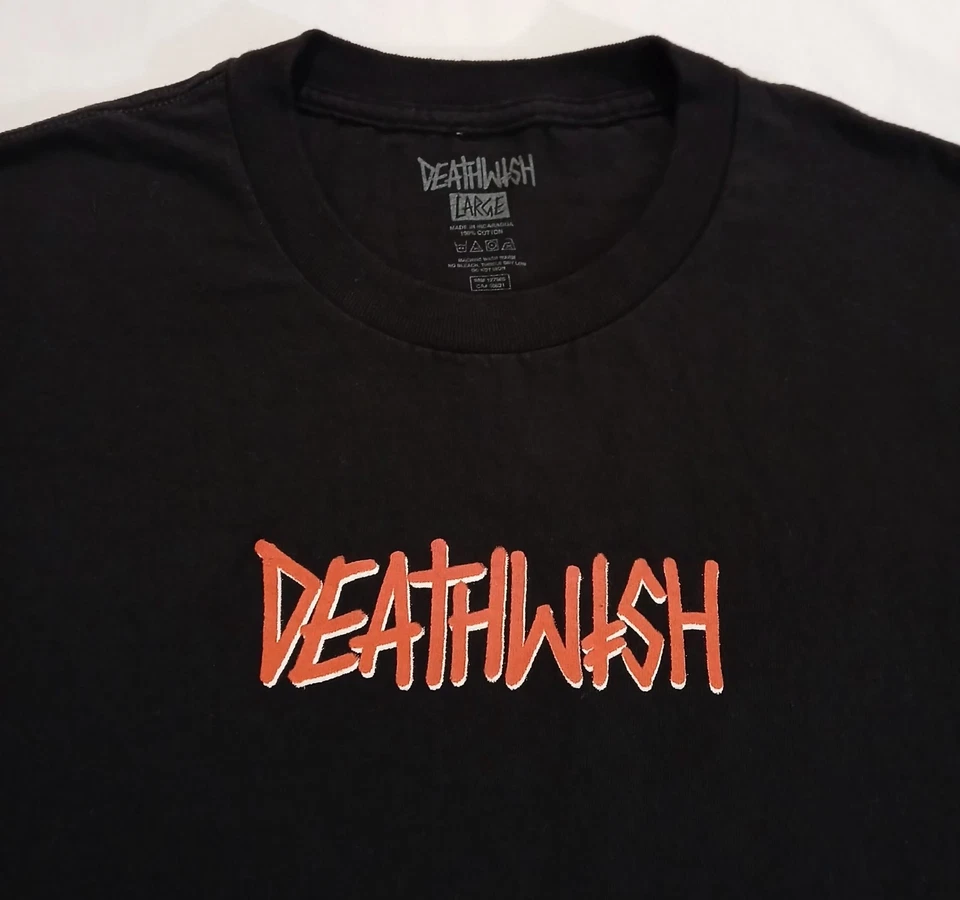 Deathwish Skateboards T-Shirt Large Mens Black In Excellent Condition - Image 2 of 4