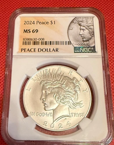 2024  Peace Silver Dollar PF69 NGC