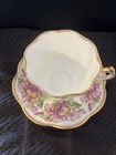 Vintage Salisbury Teacup & Saucer Iris Gold Trim Bone China Garland — photo 6