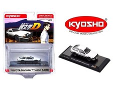 Kyosho 1:64 Initial D Toyota Sprinter Trueno AE86 Diecast Model White 07057A1B