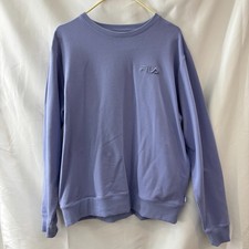 Fila Women's Sweatshirt French Terry Crewneck Side Pockets Size XL