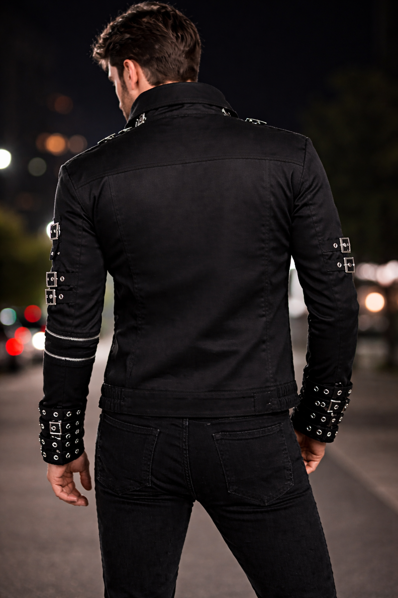 Michael Jackson Metal Rock Concert Jacket | MJ Bad Album Cover