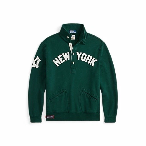 $250 Polo Ralph Lauren Yankees Sweatshirt Unisex Green Large Size - product listing photo