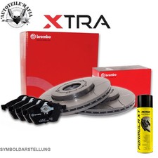 BREMBO Bremsensatz Bremsscheiben Sport Beläge + Bremsenreiniger vorne für OPEL