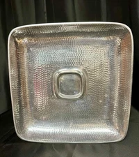 Towle Hammersmith Cast Aluminum Chip and Dip Server Hammered Finish