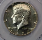 1970-D Kennedy Half Dollar PCGS MS66 QA Sticker
