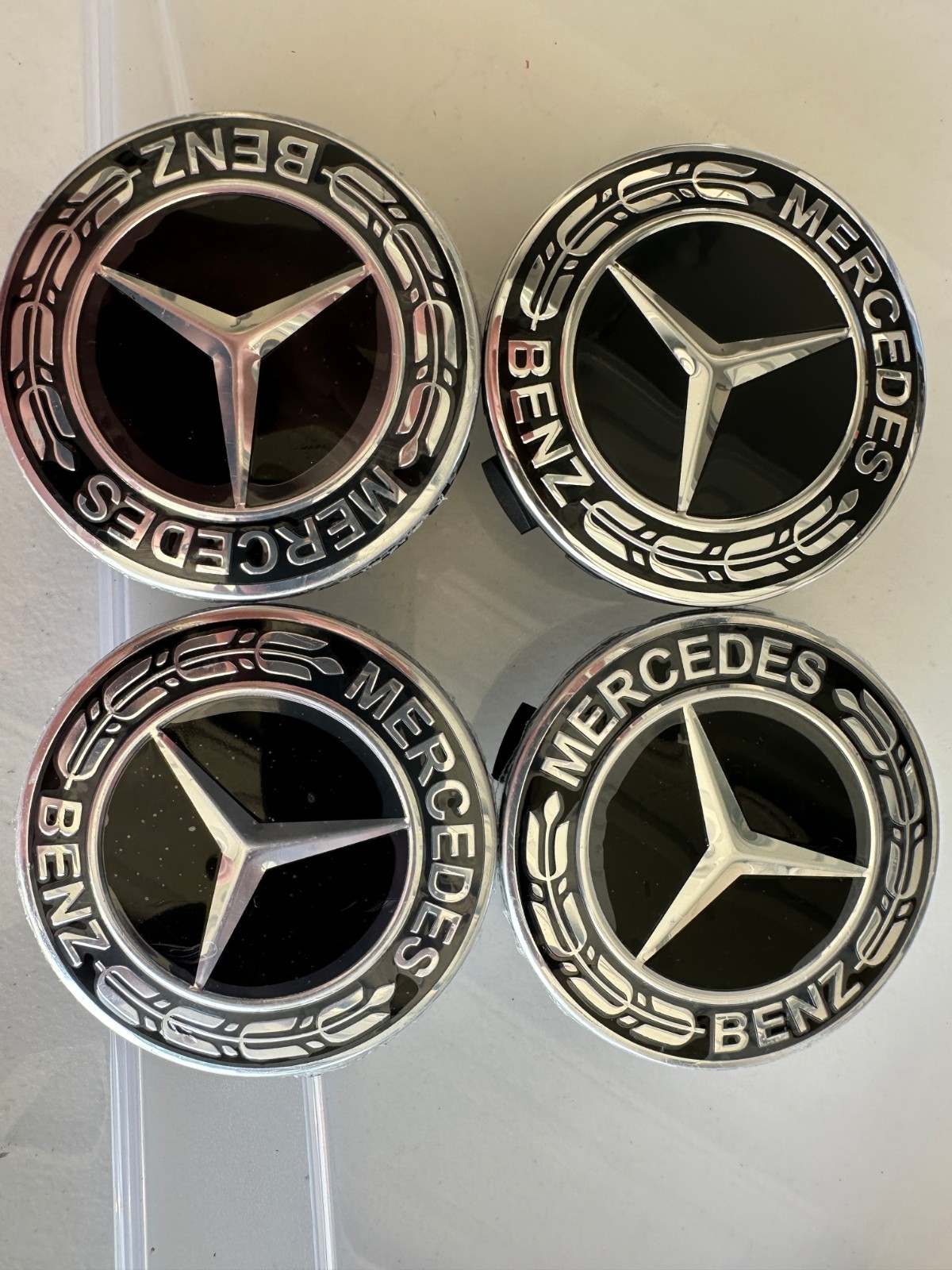 4 Pcs Set Wheel Center Hub Caps for Mercedes Benz Black Red Blue Silver ...