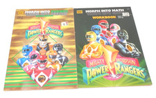 Mighty Morphin Power Rangers Morph Into Math Phonics Coloring Books 1995 MMPR