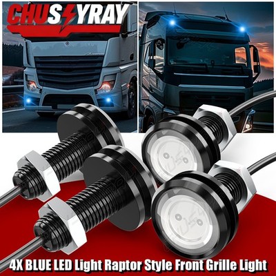 Raptor Style Blue LED Grille Fog Lights For ToyotaFJCruiser 4Runner Tacoma 4Pack
