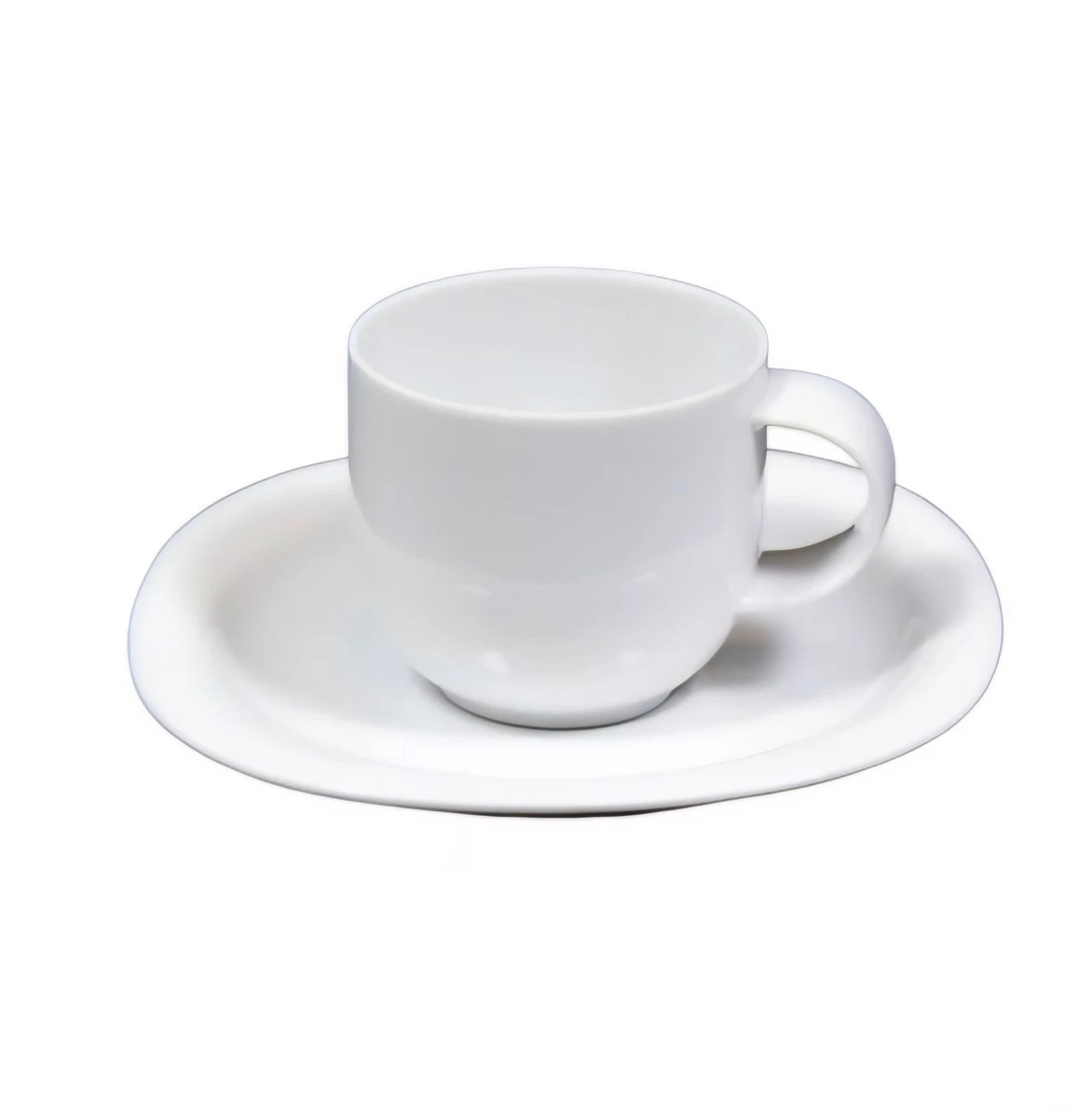 Assiette plate en porcelaine blanche hôtelière Resto