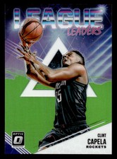 2018-19 Donruss Optic League Leaders Lime Green Prizm #10 Clint Capela #d /149