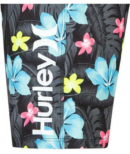 New HURLEY Black CABANA FLORAL BOARDSHORTS SWIM SHORTS 9.5" INSEAM BOYS 18/29 - Picture 7 of 8
