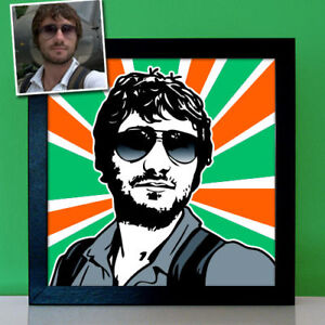 Personalisierte Coole Geschenke Fur Manner Freund Ihn Pop Art Bild Nach Foto Ebay