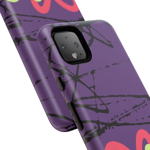Hearts on Purple & Black Tough Handyhülle für iPhone, Samsung Galaxy, Goog Pixel - Bild 189 von 285
