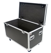 OSP Utility ATA Road Case 45" Trunk Case 4" wheels - Rubber Lined
