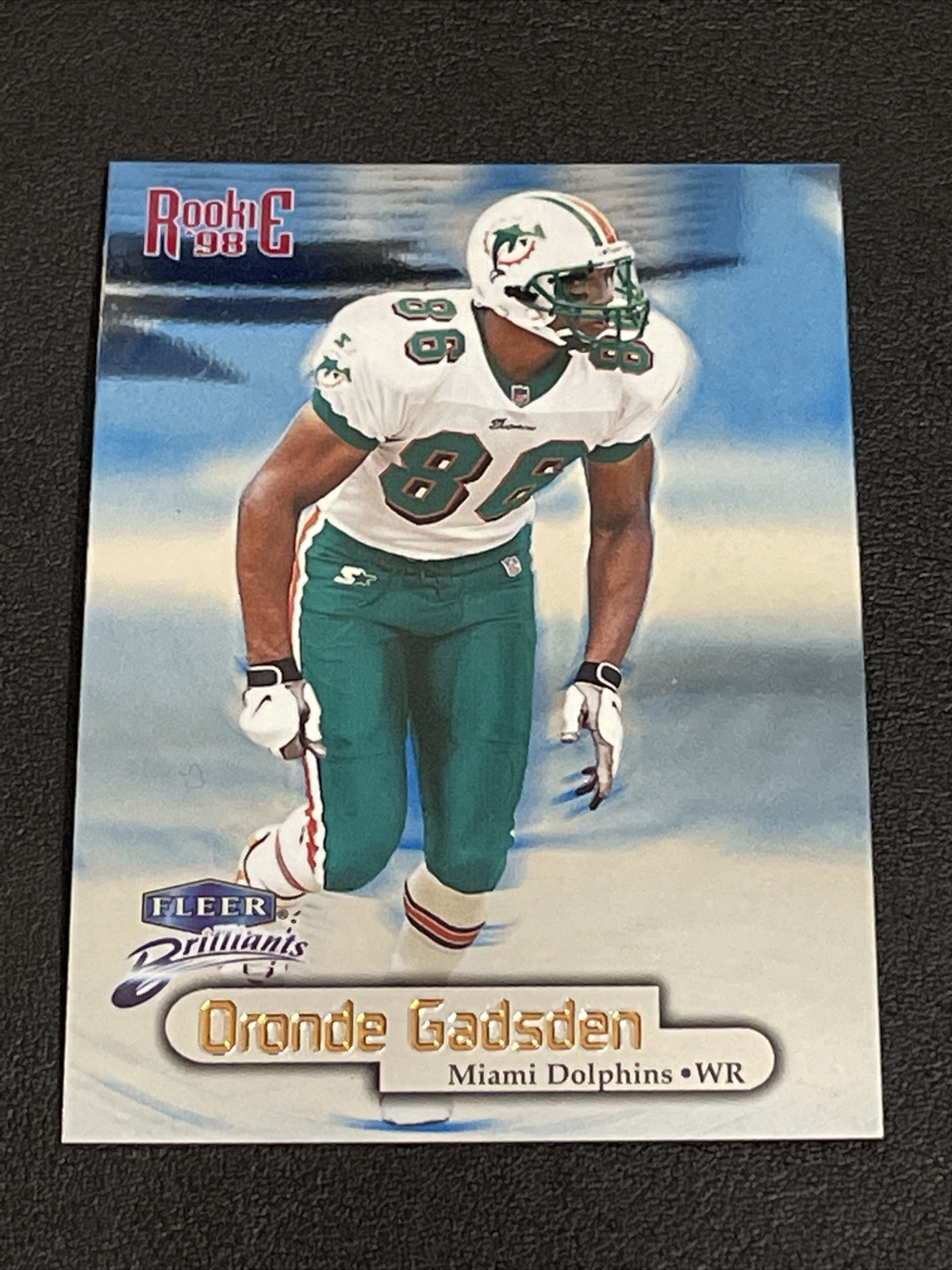1998 Fleer Brilliants ORONDE GADSDEN RC Blue Parallel #127