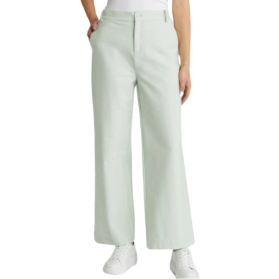 NWTs MaxMara Vasaio Wide Leg Pants in Green Pastel Size Large