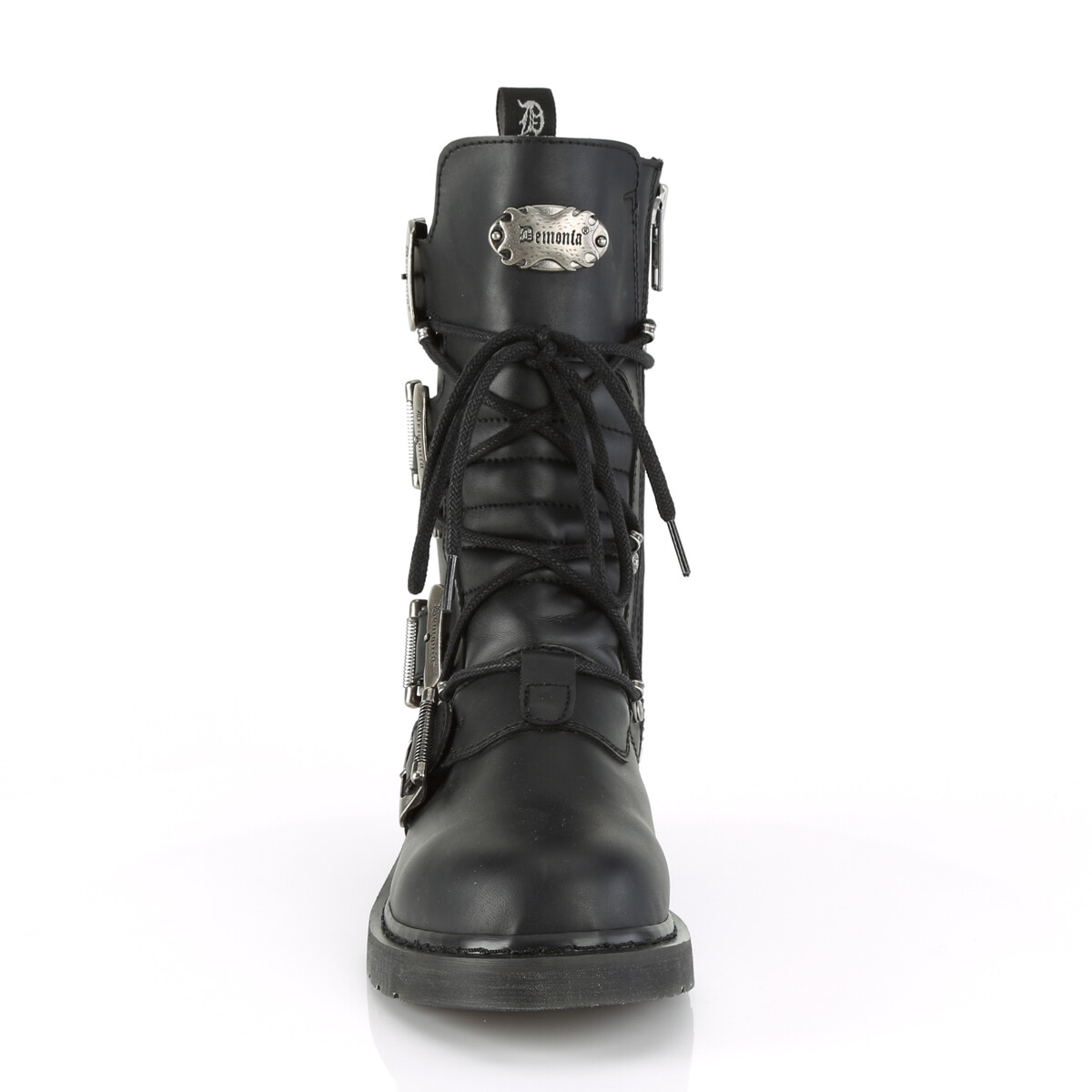 Demonia BOLT-265 Unisex Mid-Calf Combat Boot, Blk Vegan