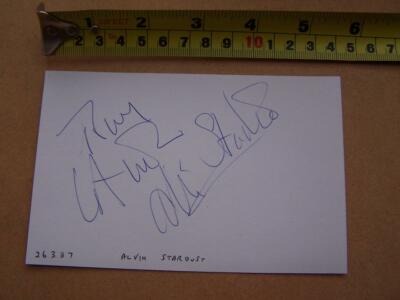 Alvin Stardust Autogramm (MY28) bitte nach unten scrollen