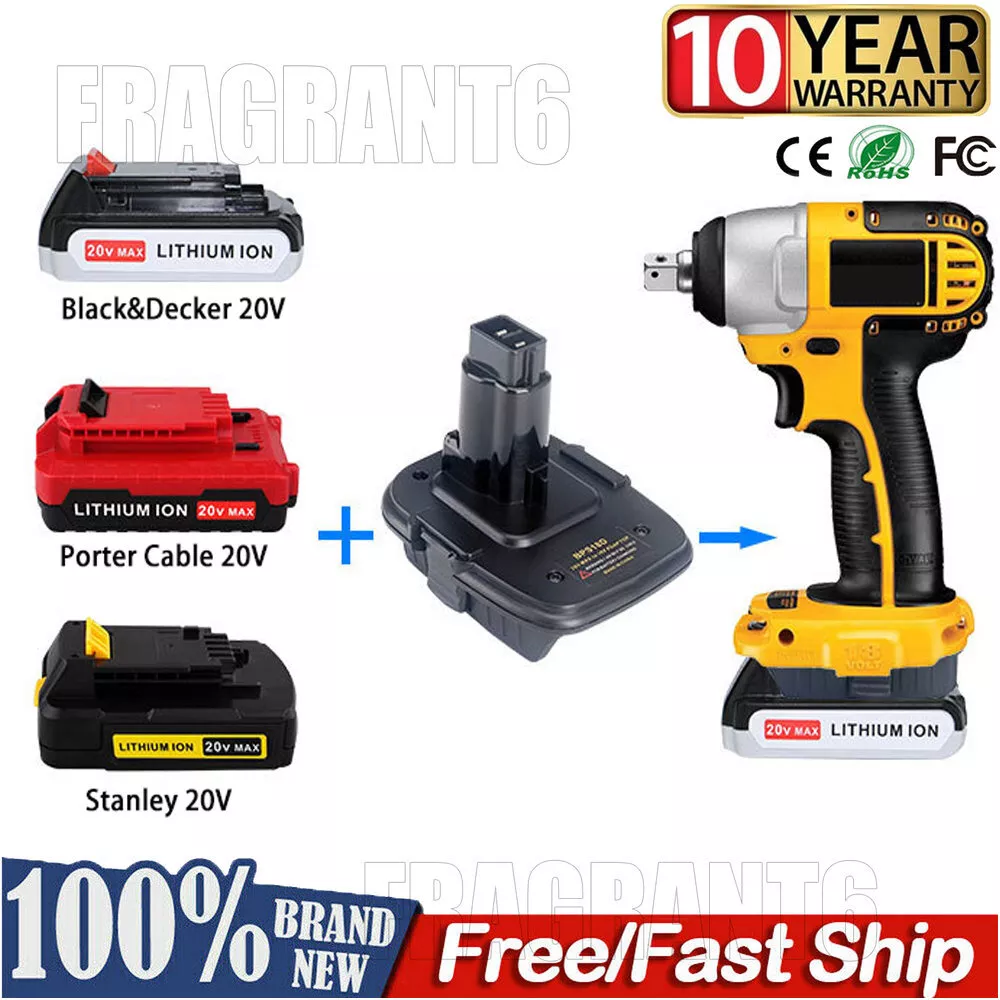 Black and Decker 20V to DeWalt 18V Battery Adapter