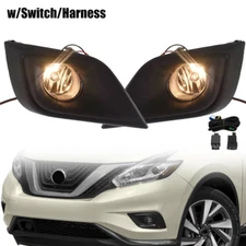 For 2015-2018 Nissan Murano Fog Lights Lamps Pair Clear Lens w/Switch/Harness