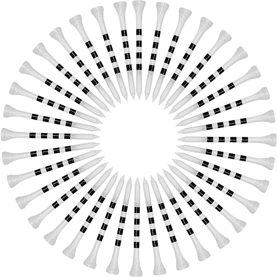 100 500 1000 Bamboo Wooden Professional Golf Tees Consistency Measurement Lines - image 3 of 4