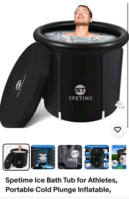 Spetime Ice Bath Tub for Athletes, Portable Cold Plunge Inflatable, Large Cold P