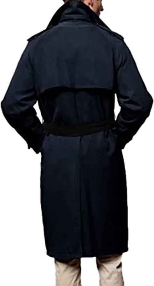 LONDON FOG MEN'S ICONIC BELTED TRENCH COAT sz 38 - 44 BLACK