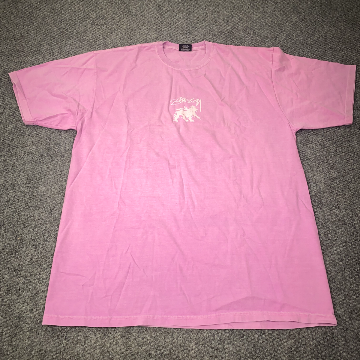 Stussy ライオン Tシャツ X-LARGE Stussy Lion Tee Mens Shirt XL Pink