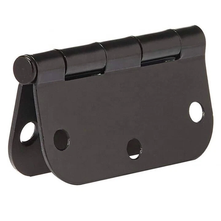 Pack of 25 Door Hinge 3.5" x 3.5" Rounded 5/8" Radius, Matte Black - Image 4 of 4