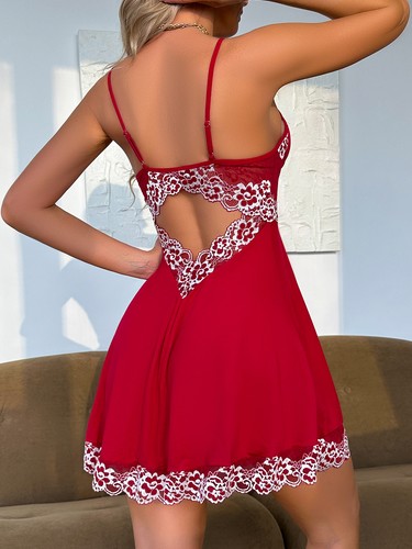 Sexy Lingerie Donna Pizzo Floreale Pigiama Biancheria Intima Vestito See-Thru Babydoll US - Foto 42 di 122