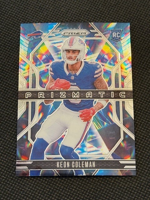 2024 NFL Panini Prizm Keon Coleman Prizmatic RC Rookie #15 Buffalo Bills