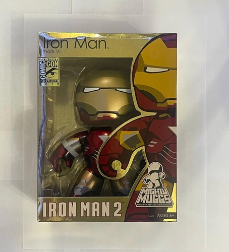 IRON MAN 2 Hasbro Mighty Muggs Mark VI SDCC Comic Con 2010 Exclusive Flip Visor