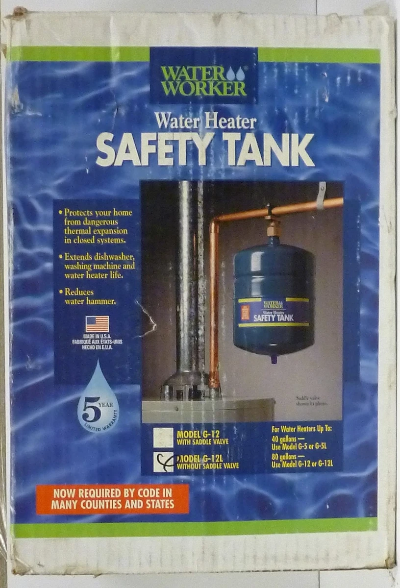 Water Worker G-12L Water Heater Safety Tank without Saddle Valve | eBay