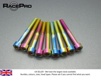 Racepro - 20x Titanium Parallel Socket Bolt Allen - M5 X 45mm X 0.8mm - Rainbow Racepro - 20x Titanium Parallel Socket Bolt Allen - M5 X 45mm X 0.8mm - Rainbow