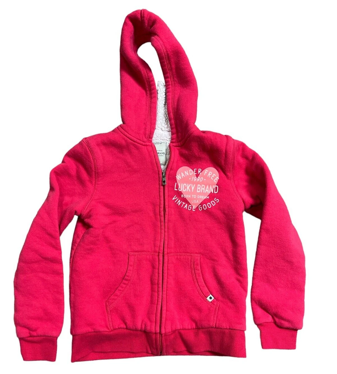 Lucky brand zip up best sale hoodie