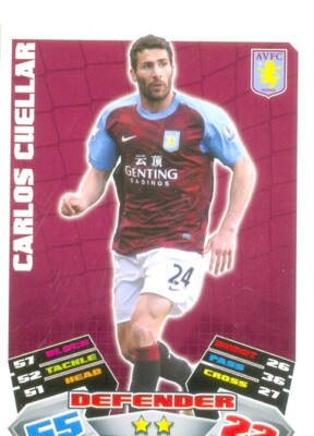 2011/2012 Match Attax Extra Premier League U8 - Carlos Cuellar - Aston Villa