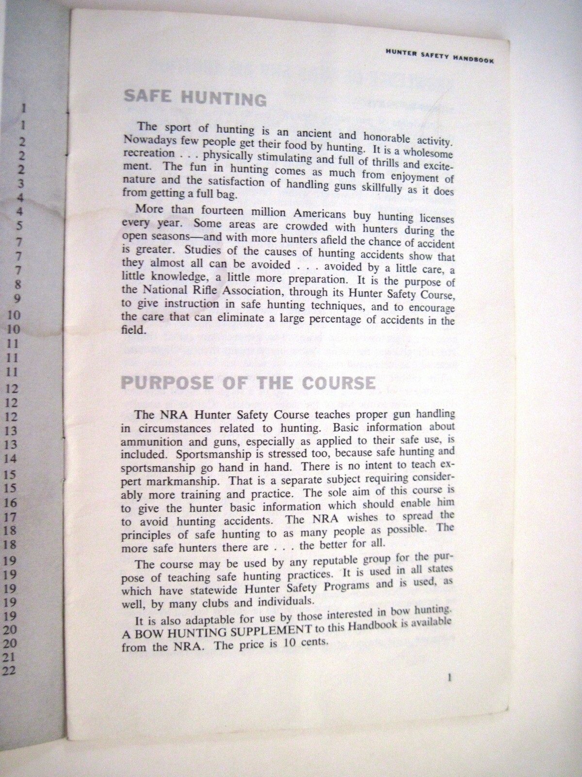 1957 Booklet "NRA Hunter Safety Handbook" w/ Diagrams * eBay