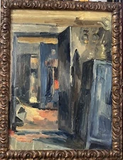 Gérard Roosen (1869-1935) - Interior, 1919 Studio Belgian Painting