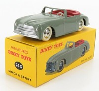 Modellauto Statische Epoche Simca 8 Sport Spider 1955 Modellbau Massstab 1/43