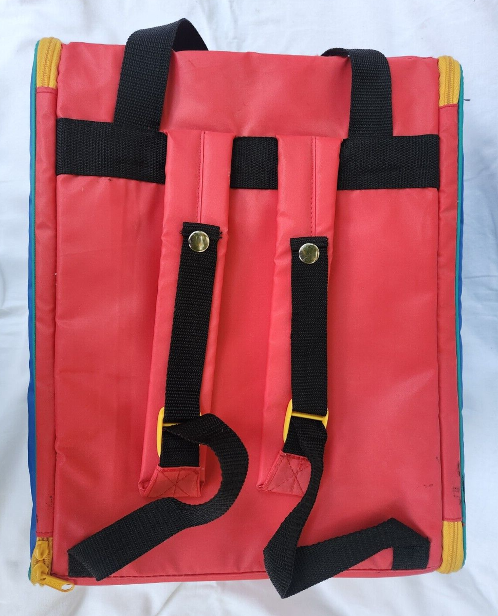 School Mate Insulated Backpack Lunchbox RARE 90s Color Block  display picture 2