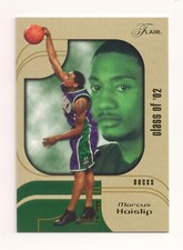 MARCUS HAISLIP 2002-03 Flair Gold Row 2 #105 10/25 RC Rookie Bucks Tennessee