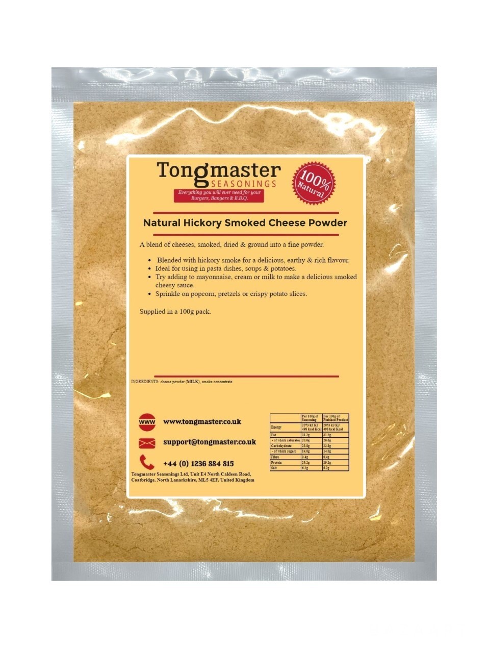 Natural Hickory Smoked Cheese Powder - 200g