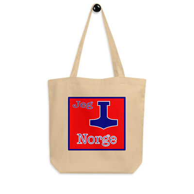 ''Jeg Elsker Norge'' Eco Tote Bag Mjølner Thor Asatru Hedning Viking Norse