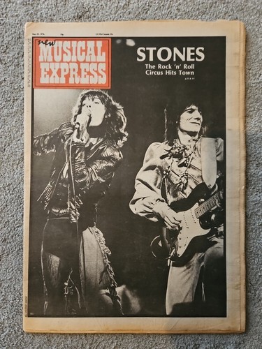 NME New Musical Express May 29th 1976 Rolling Stones Cover David Bowie