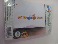 Design Works Stamped Pillow Cases SUNFLOWER TRUCK for Embroidery 20" x 30" 1 Pr